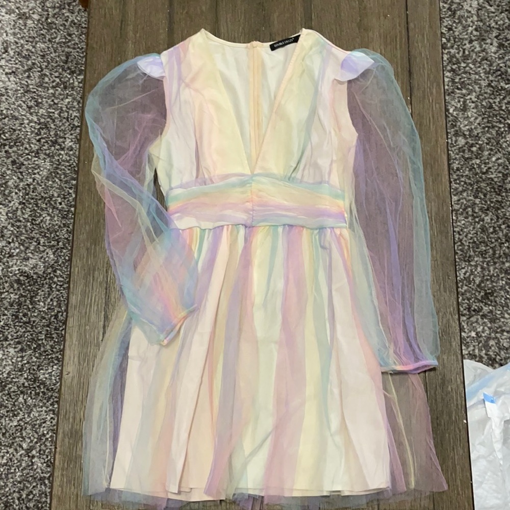 Sheer Rainbow Dress